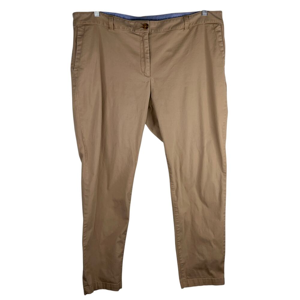 Talbots Womens Capri Pants Khaki Beige 16W